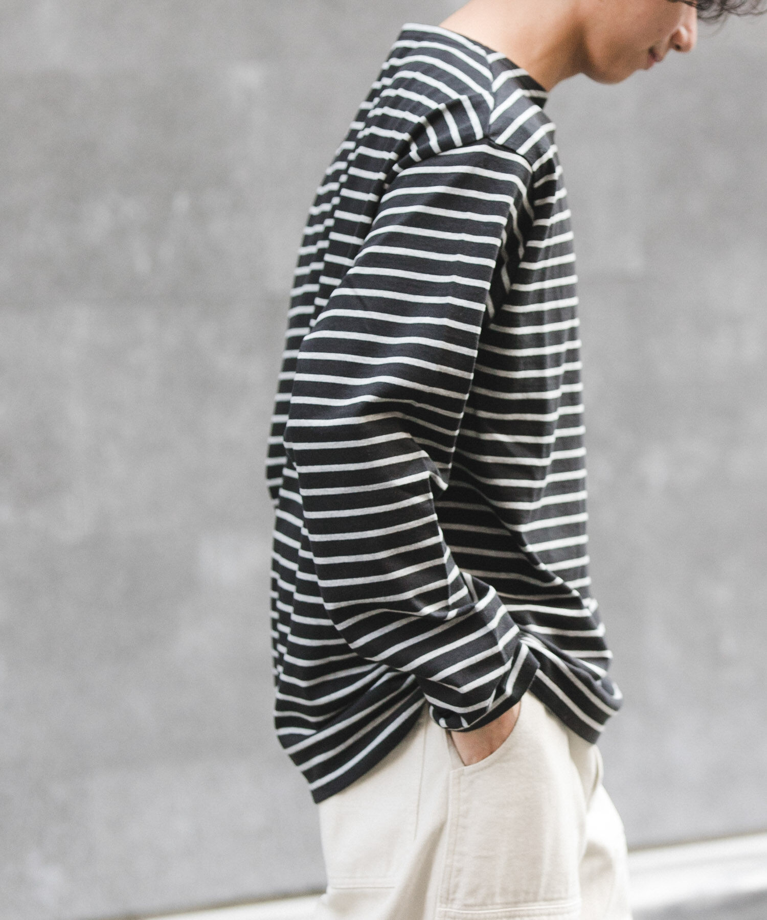 URBAN RESEARCH DOORS「FORK&SPOON　ボートネックボーダー」|Tシャツ・カットソー|