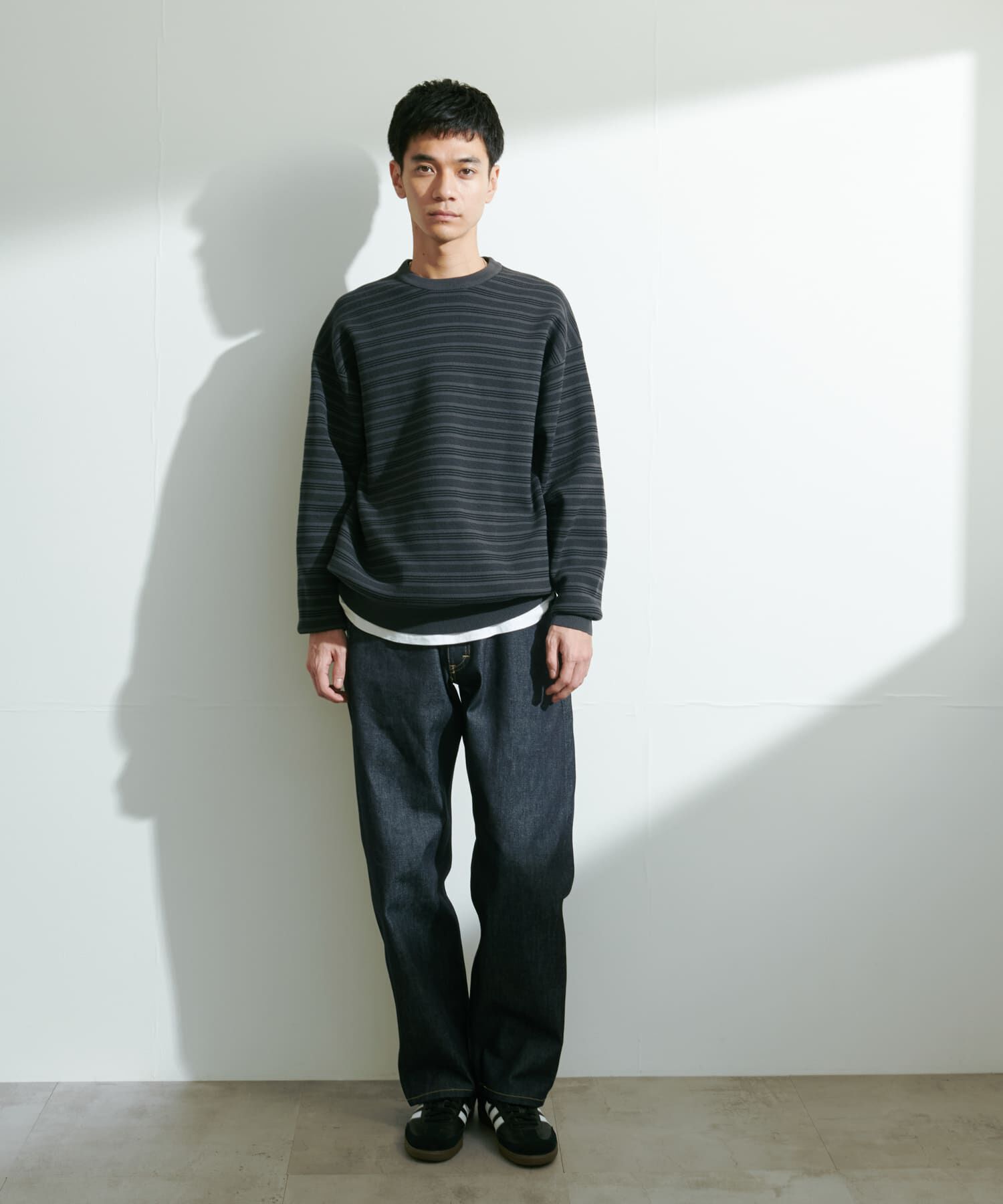 URBAN RESEARCH DOORS「『UR TECH Renew Knit』クルーネックプルオーバー」|ニット・セーター|
