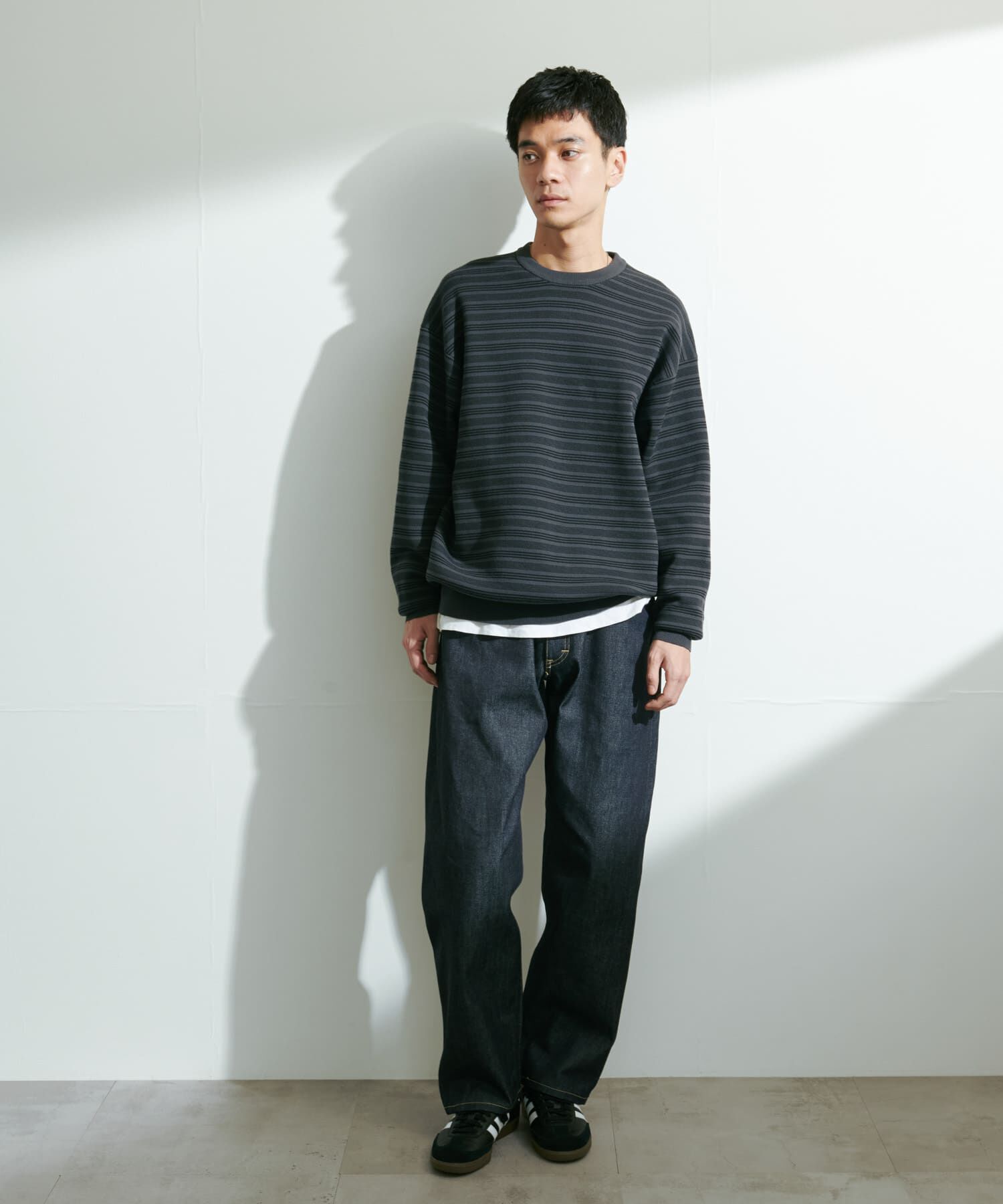 URBAN RESEARCH DOORS「『UR TECH Renew Knit』クルーネックプルオーバー」|ニット・セーター|