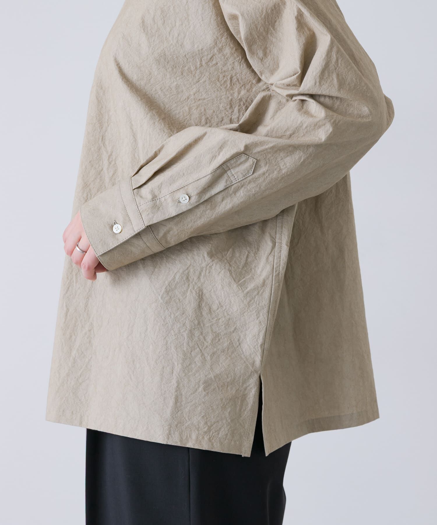 かぐれ「『ユニセックス』コットンレギュラーカラーボックスシャツ」|シャツ・ブラウス|