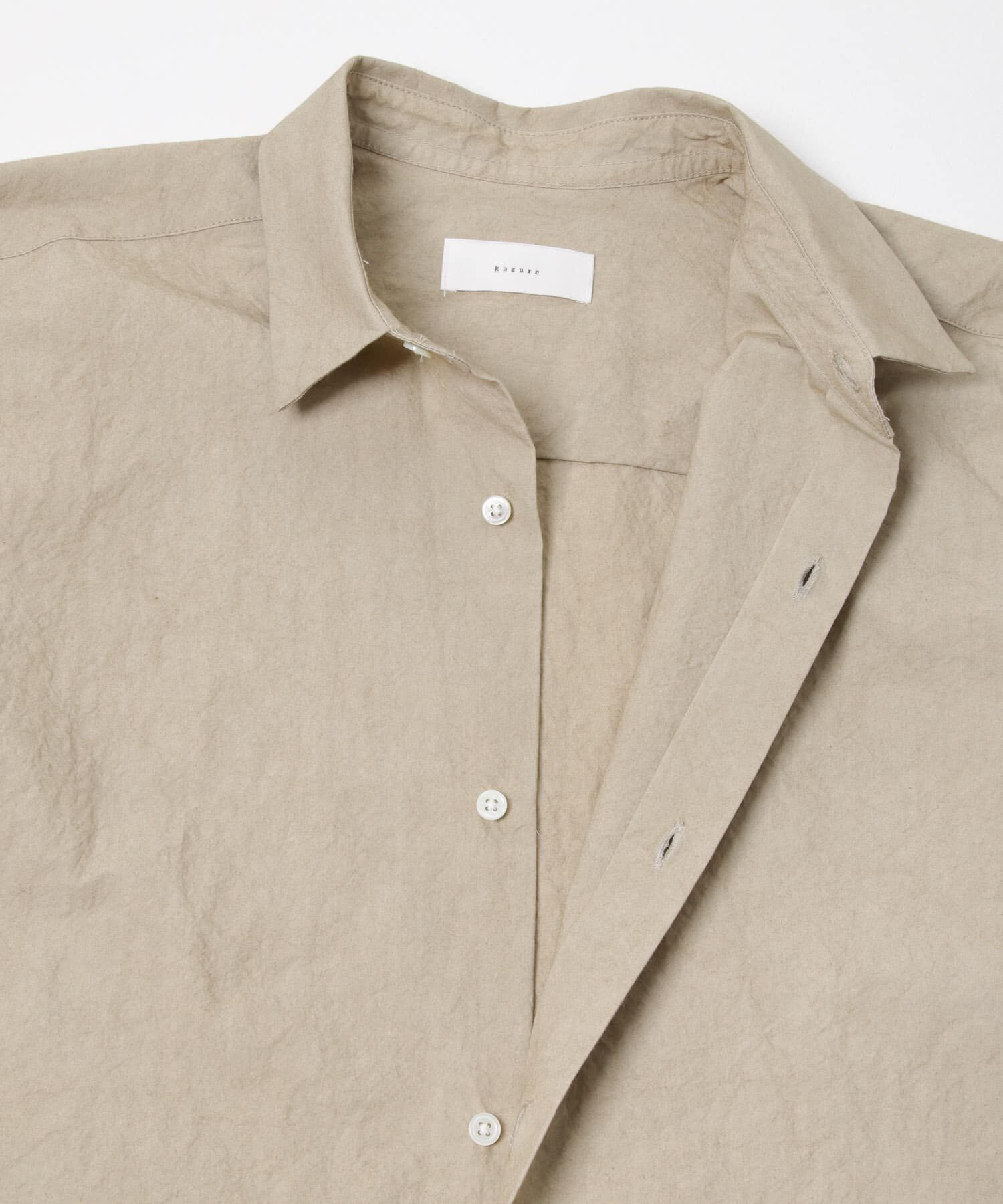 かぐれ「『ユニセックス』コットンレギュラーカラーボックスシャツ」|シャツ・ブラウス|