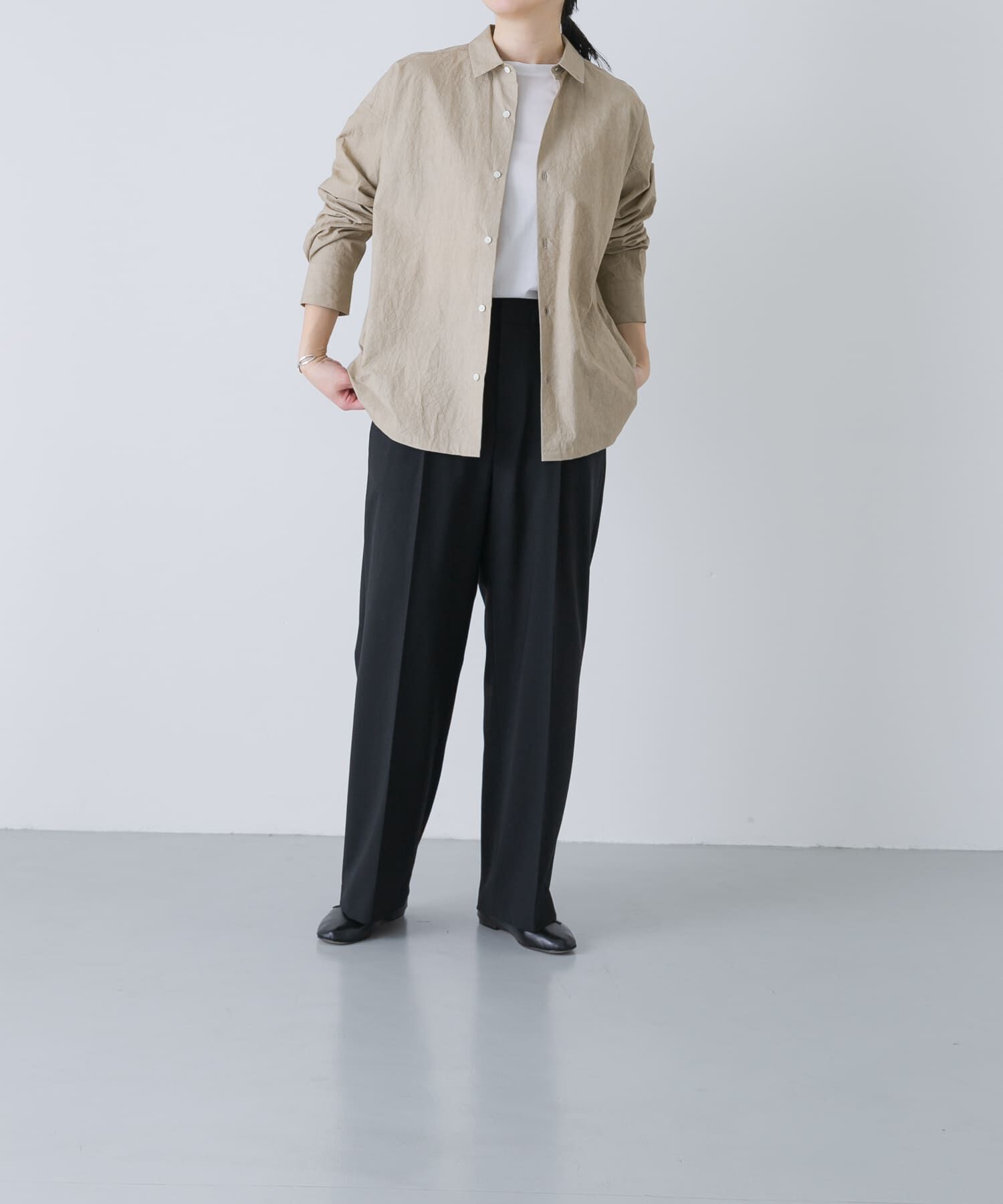 かぐれ「『ユニセックス』コットンレギュラーカラーボックスシャツ」|シャツ・ブラウス|