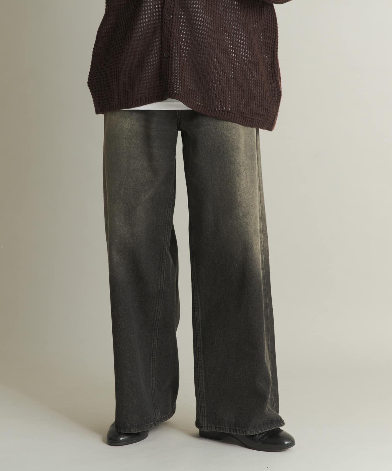 SENSE OF PLACE by URBAN RESEARCH「ヴィンテージライクデニムワイドパンツ」|デニム|