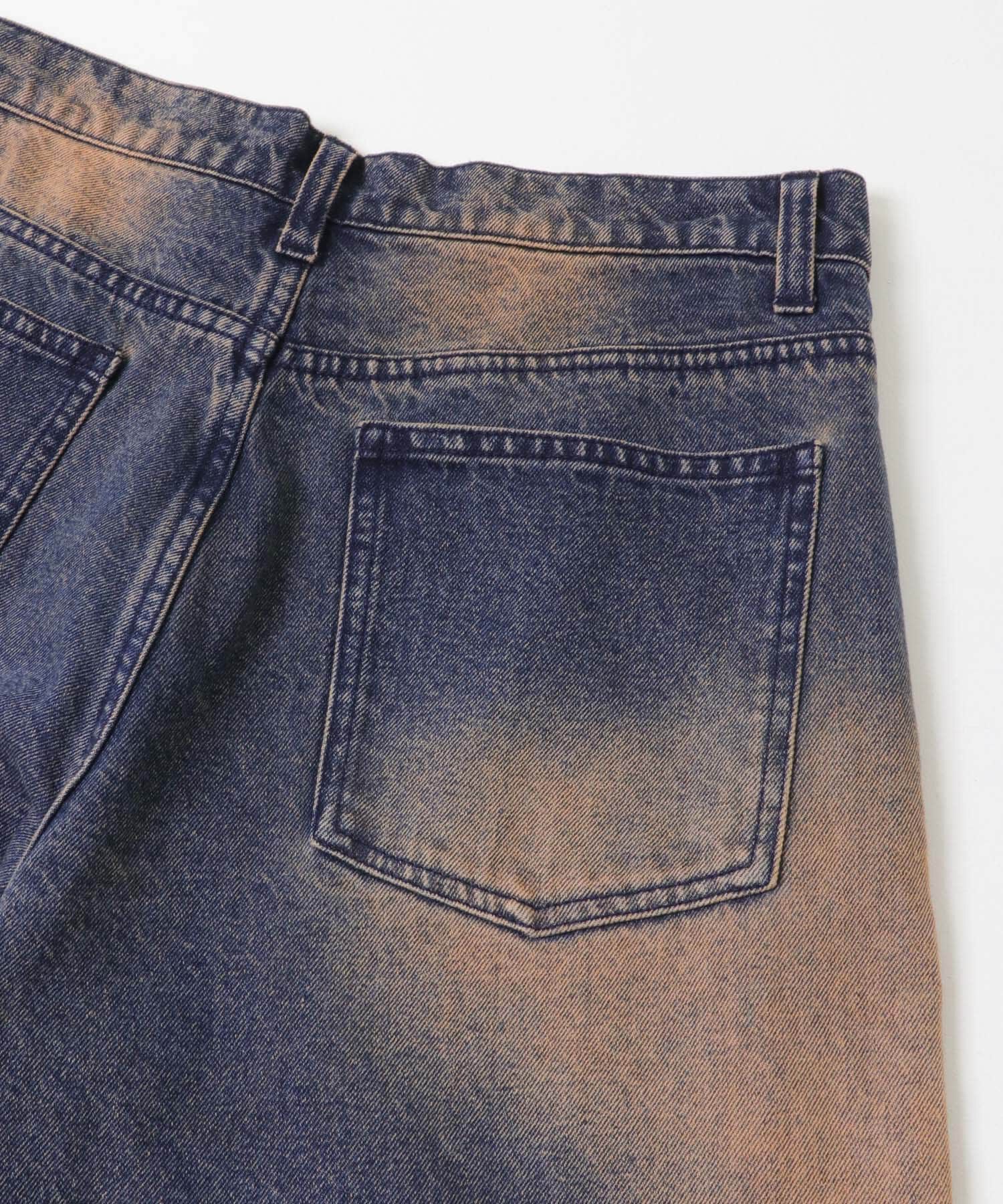 SENSE OF PLACE by URBAN RESEARCH「ヴィンテージライクデニムワイドパンツ」|デニム|