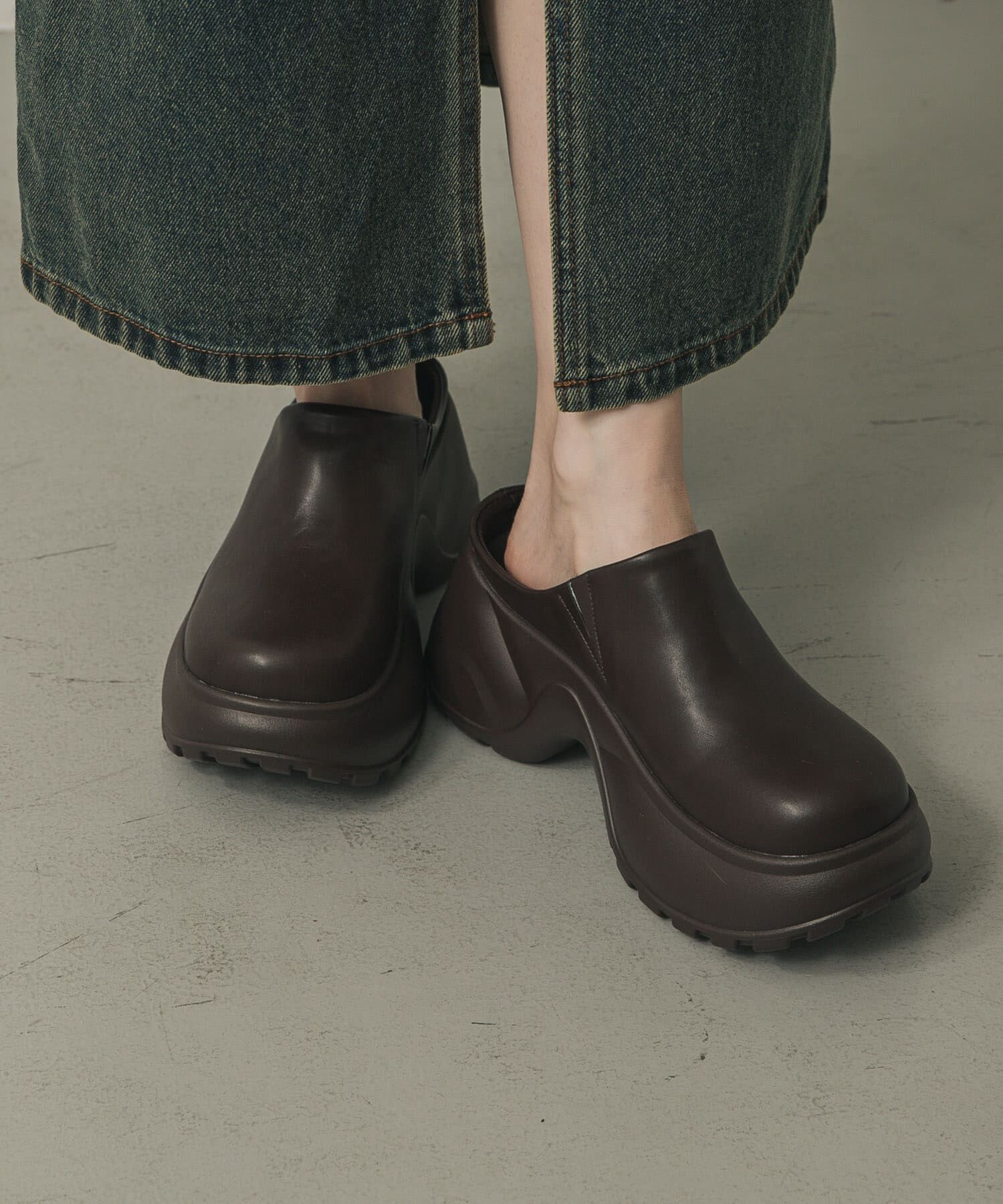 SENSE OF PLACE by URBAN RESEARCH「ボリュームソールサボサンダル」|サンダル|