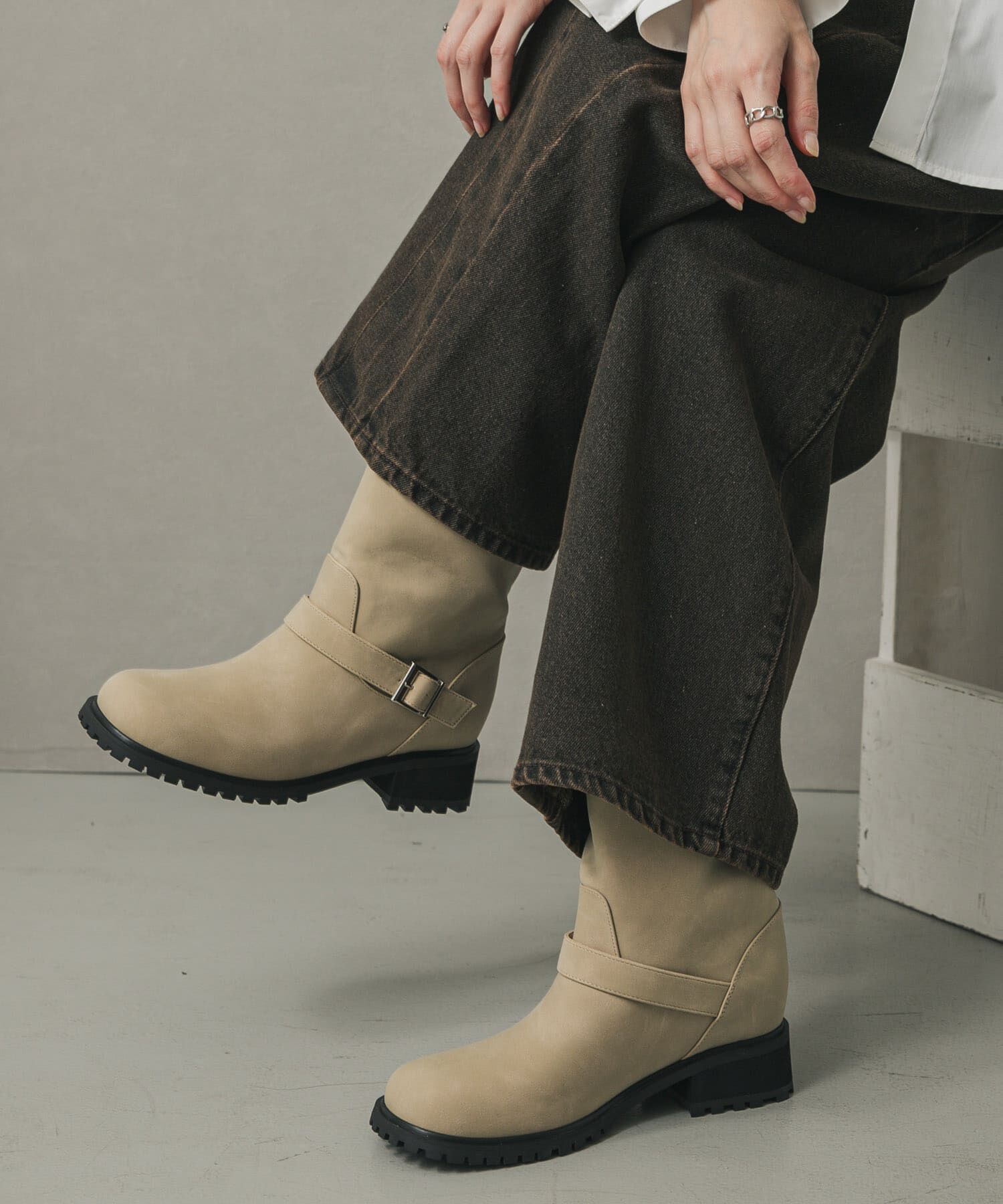 SENSE OF PLACE by URBAN RESEARCH「エンジニアブーツ」|ショートブーツ|