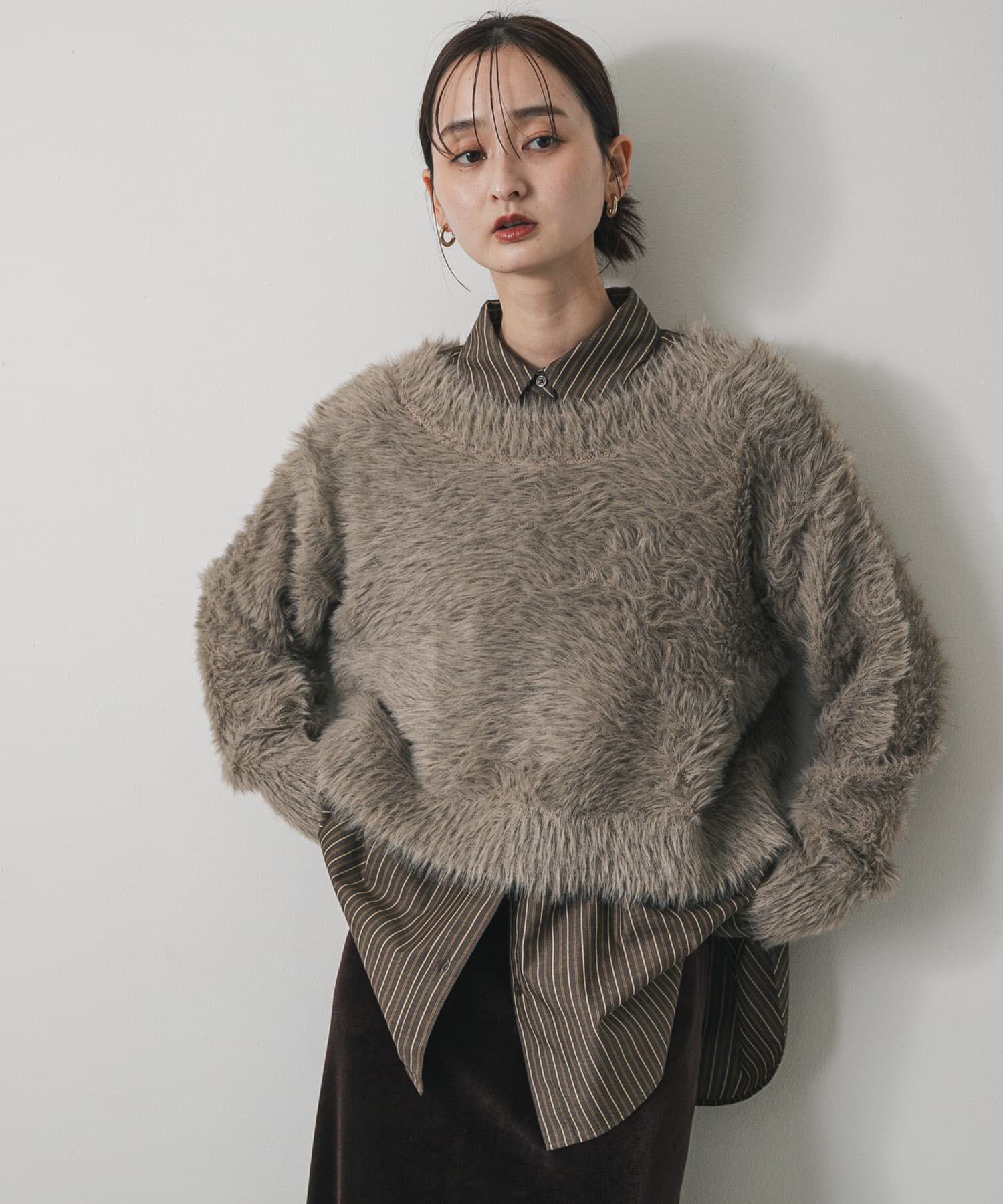 SENSE OF PLACE by URBAN RESEARCH「ミックスシャギーセーター」|ニット・セーター|