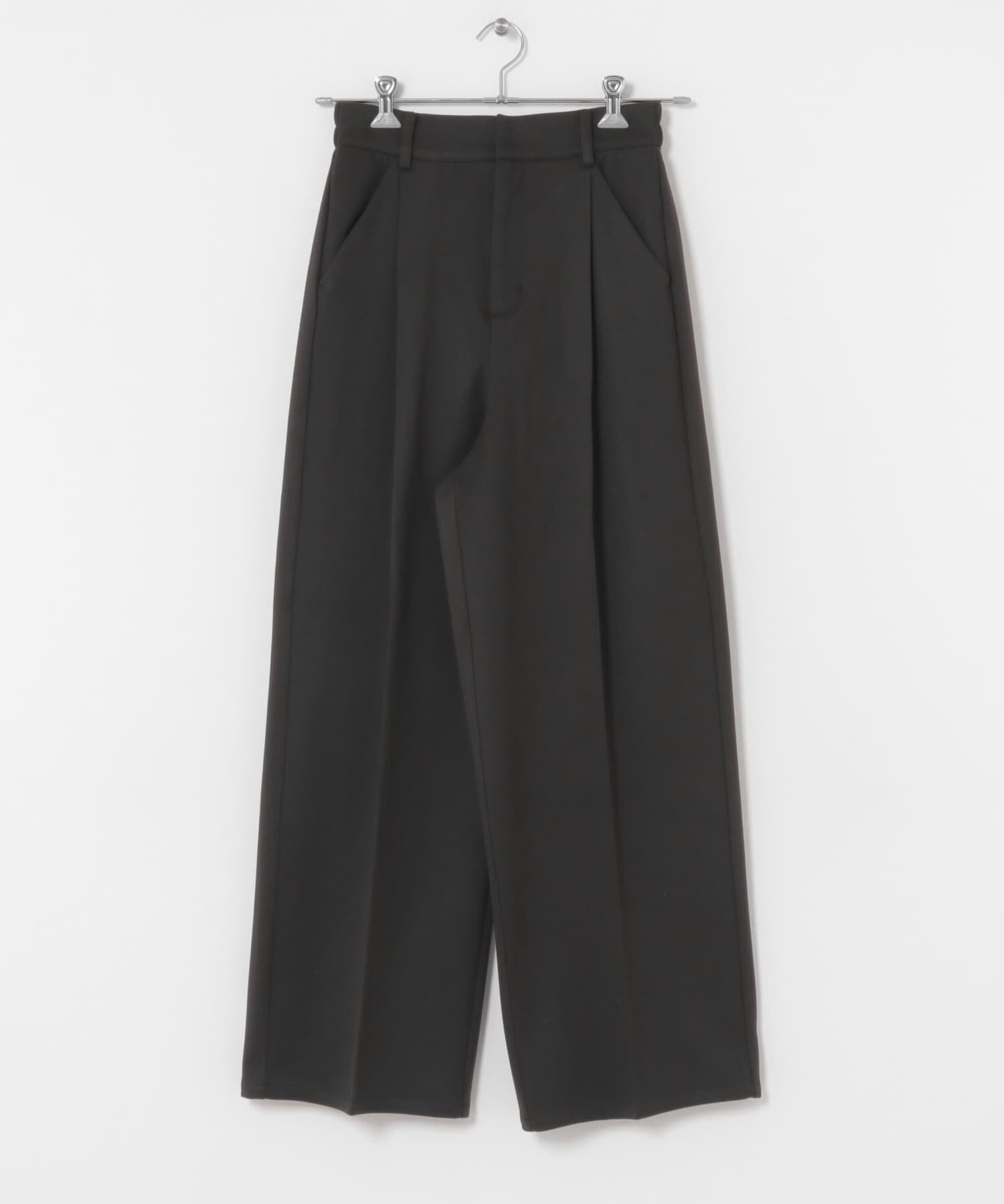 SENSE OF PLACE by URBAN RESEARCH「『BLACK, TALLサイズ/WEB限定』ジャージーストレートスラックス」|その他|