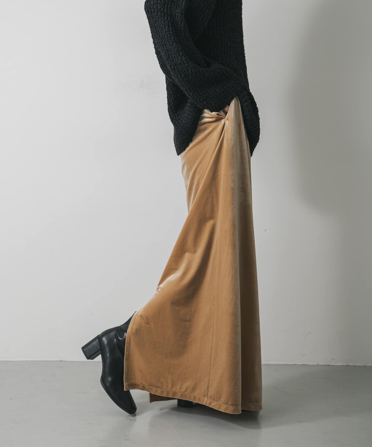 SENSE OF PLACE by URBAN RESEARCH「『TALLサイズ/WEB限定』ベロアナロースカート」|スカート|