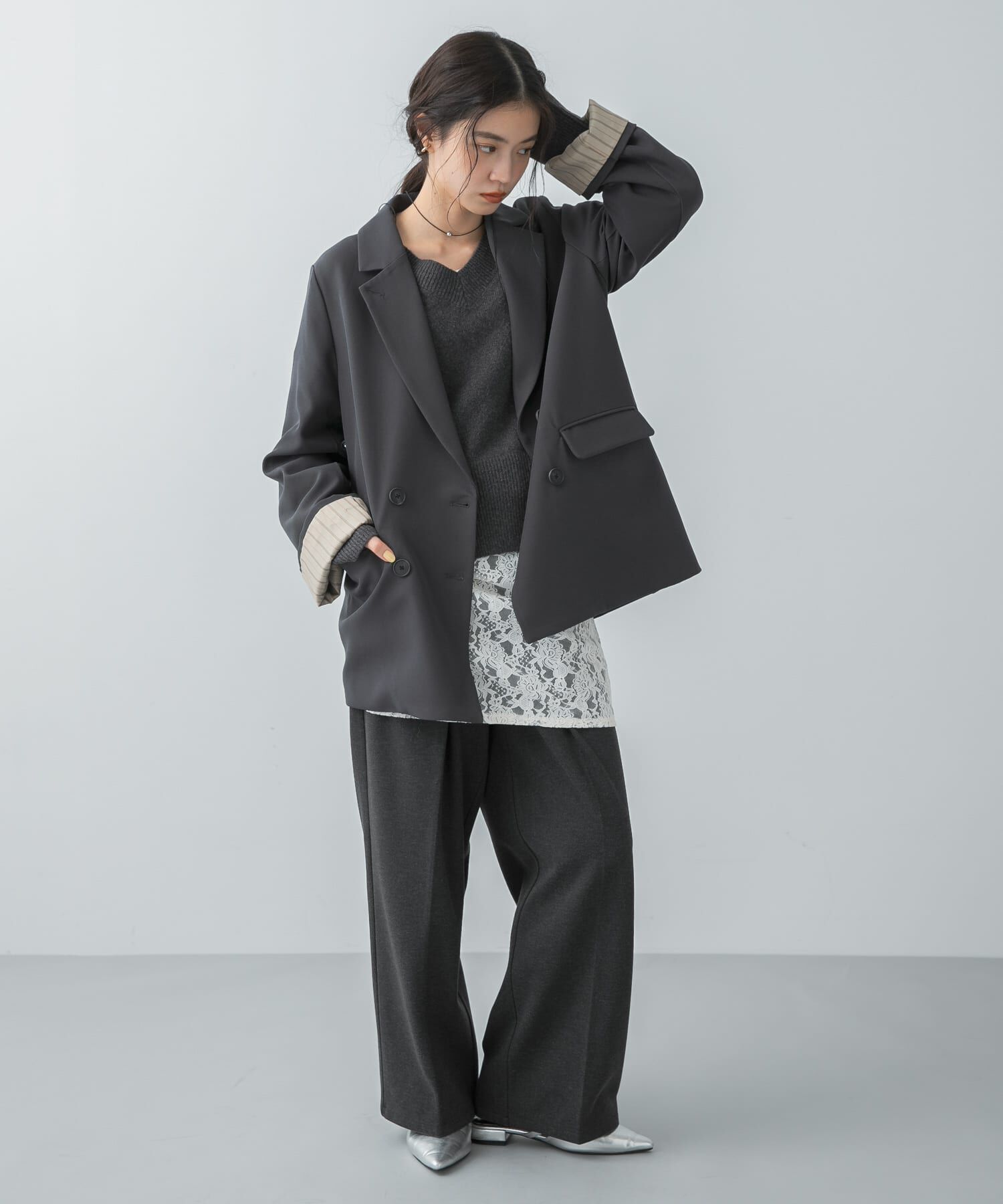 SENSE OF PLACE by URBAN RESEARCH「レースキャミチュニック」|キャミソール|アイボリー