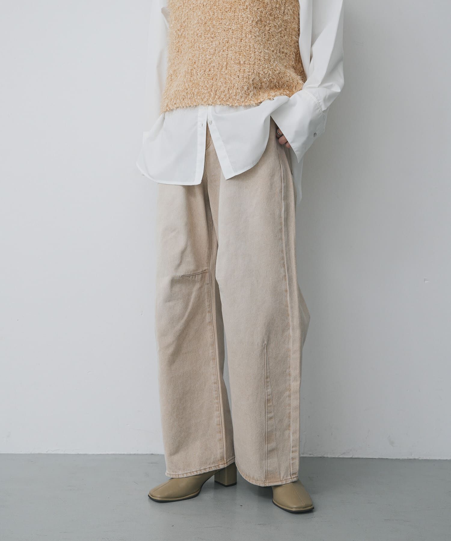 SENSE OF PLACE by URBAN RESEARCH「カーブデニム」|デニム|ベージュ