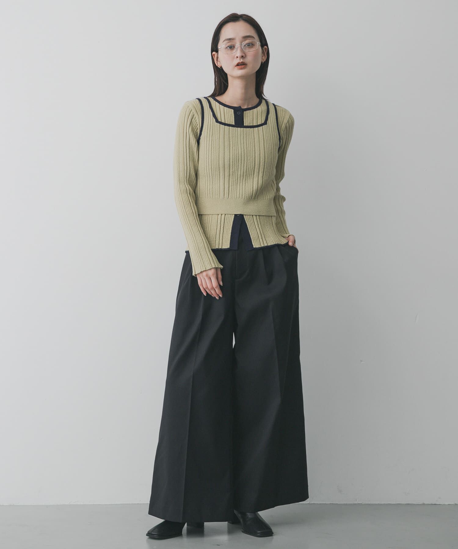 SENSE OF PLACE by URBAN RESEARCH「『洗濯可』2WAYニットアンサンブル」|ニット・セーター|