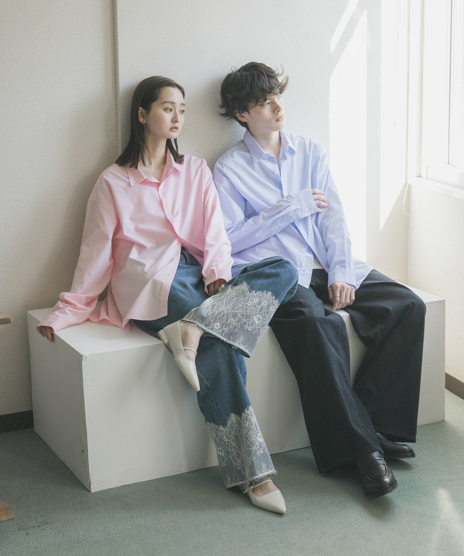 SENSE OF PLACE by URBAN RESEARCH「『ﾕﾆｾｯｸｽ』『ｲｰｼﾞｰｹｱ/速乾/接触冷感』ｺﾝﾌｫｰﾄﾚｷﾞ  」|シャツ・ブラウス|