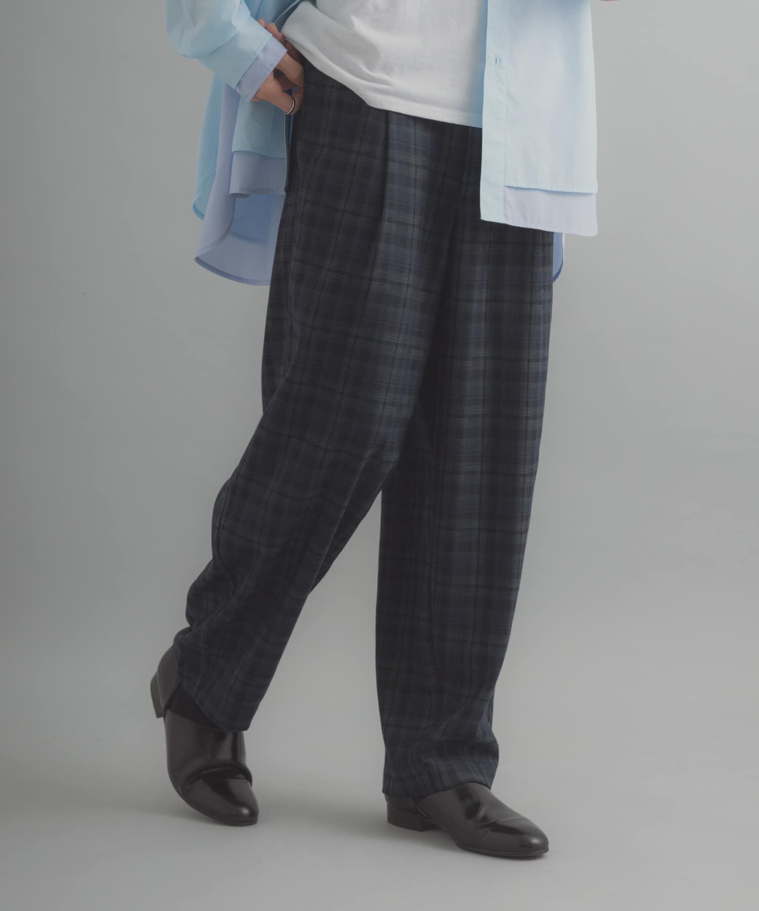 SENSE OF PLACE by URBAN RESEARCH「チェックバレルレッグワイドパンツ」|その他|