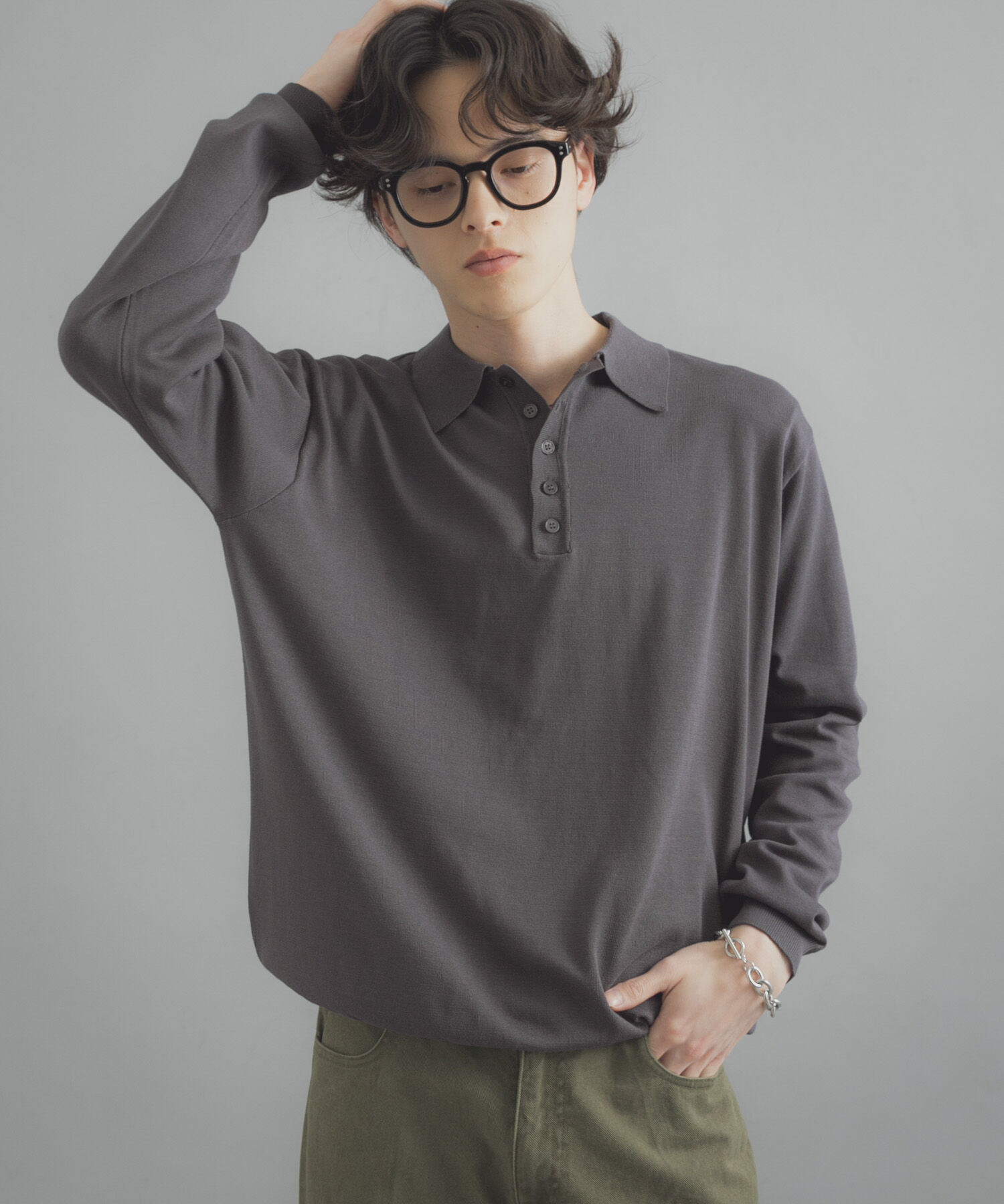 SENSE OF PLACE by URBAN RESEARCH「『洗濯可/防花粉』SKIN Proofニットポロシャツ」|ニット・セーター|