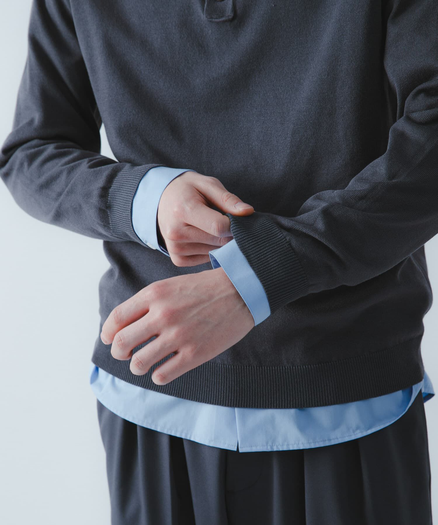 SENSE OF PLACE by URBAN RESEARCH「『洗濯可/防花粉』SKIN Proofニットポロシャツ」|ニット・セーター|