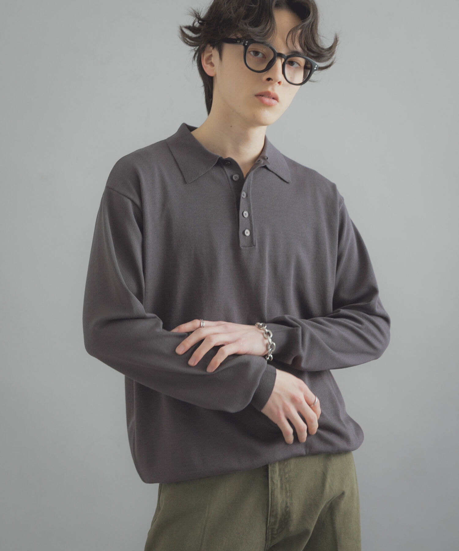 SENSE OF PLACE by URBAN RESEARCH「『洗濯可/防花粉』SKIN Proofニットポロシャツ」|ニット・セーター|