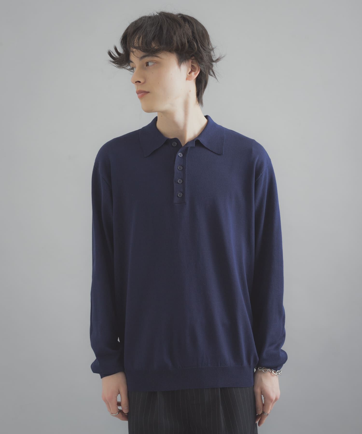 SENSE OF PLACE by URBAN RESEARCH「『洗濯可/防花粉』SKIN Proofニットポロシャツ」|ニット・セーター|