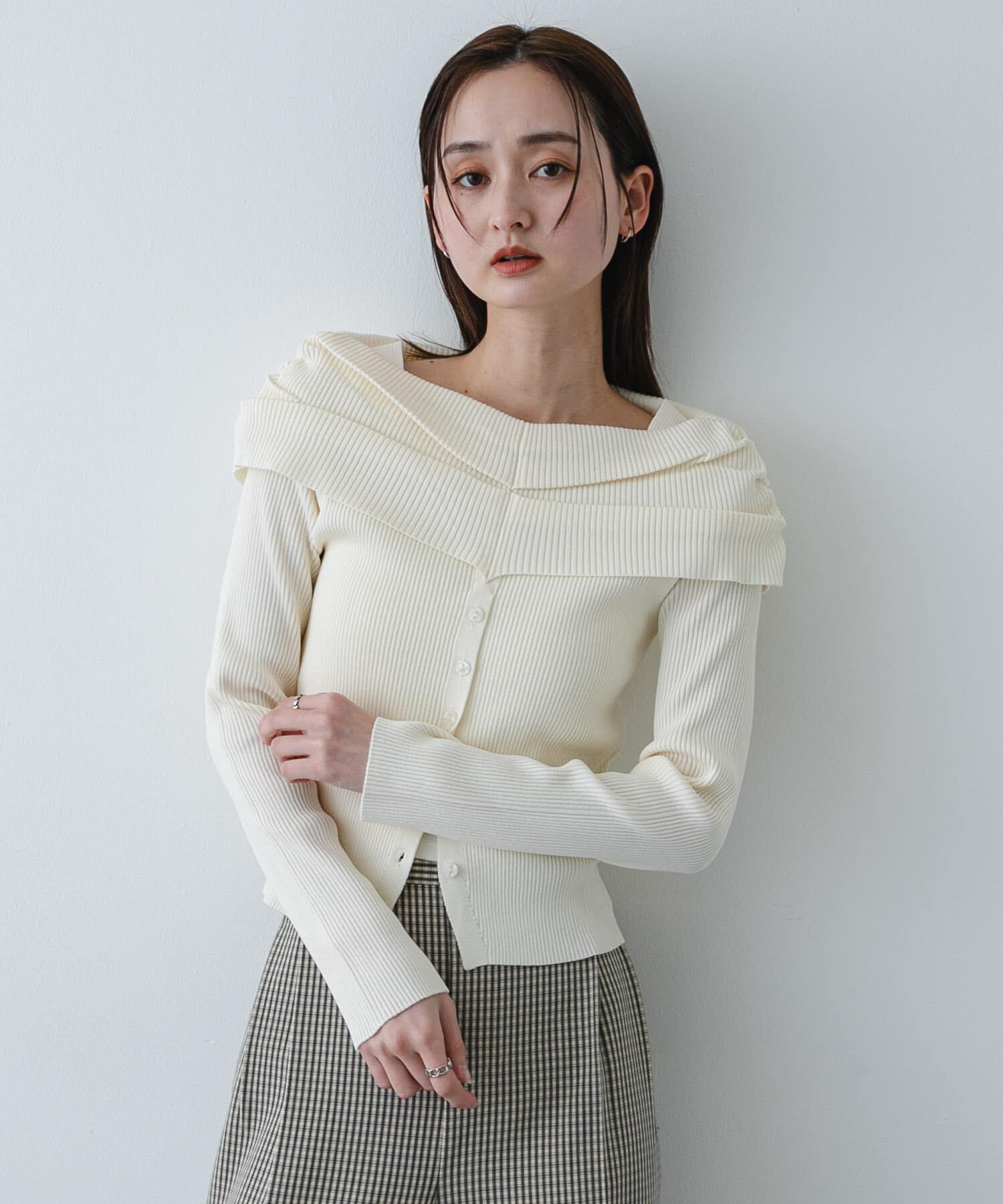 SENSE OF PLACE by URBAN RESEARCH「『洗濯可/防花粉』SKINProofオフショルセーター」|ニット・セーター|