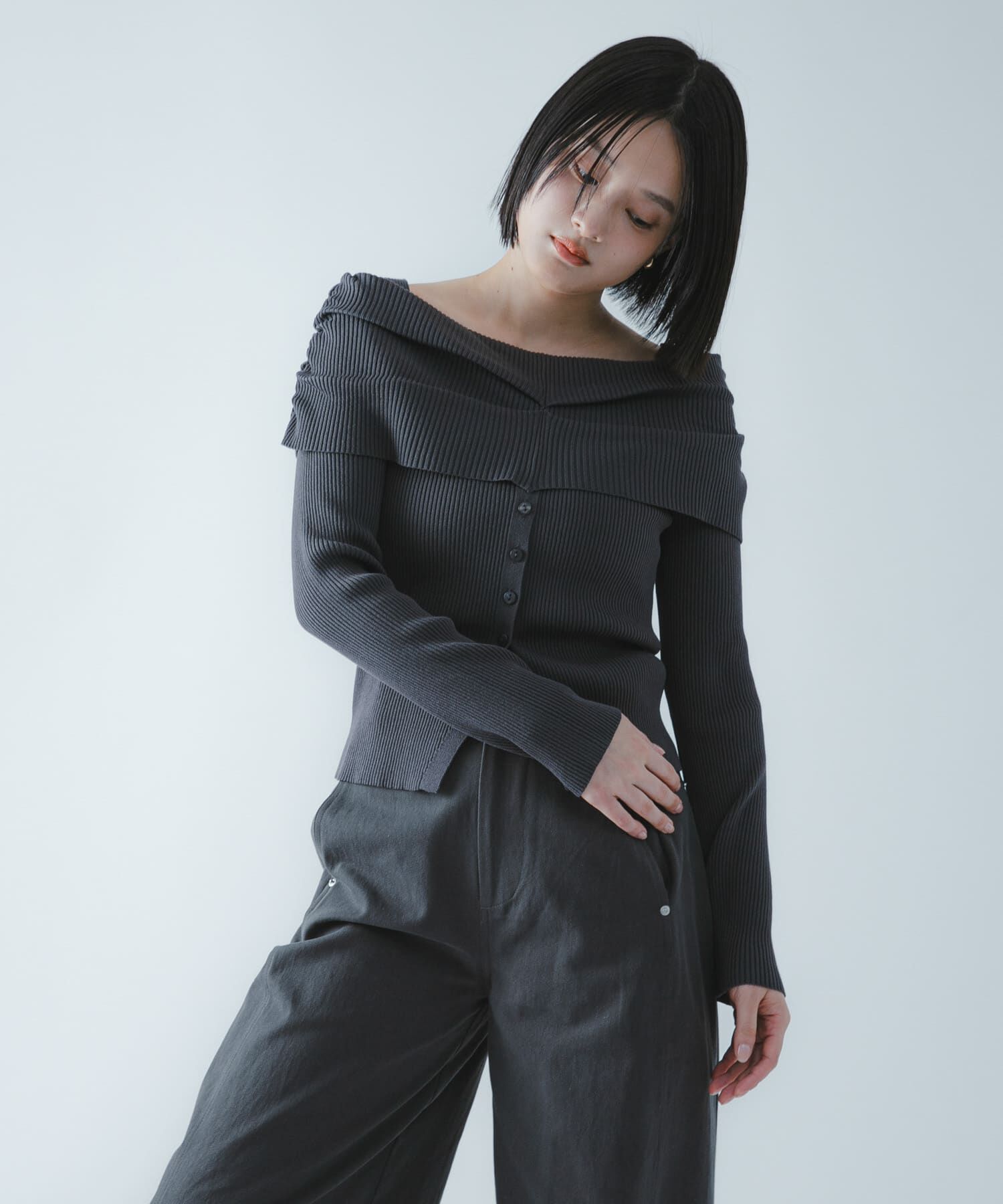 SENSE OF PLACE by URBAN RESEARCH「『洗濯可/防花粉』SKINProofオフショルセーター」|ニット・セーター|