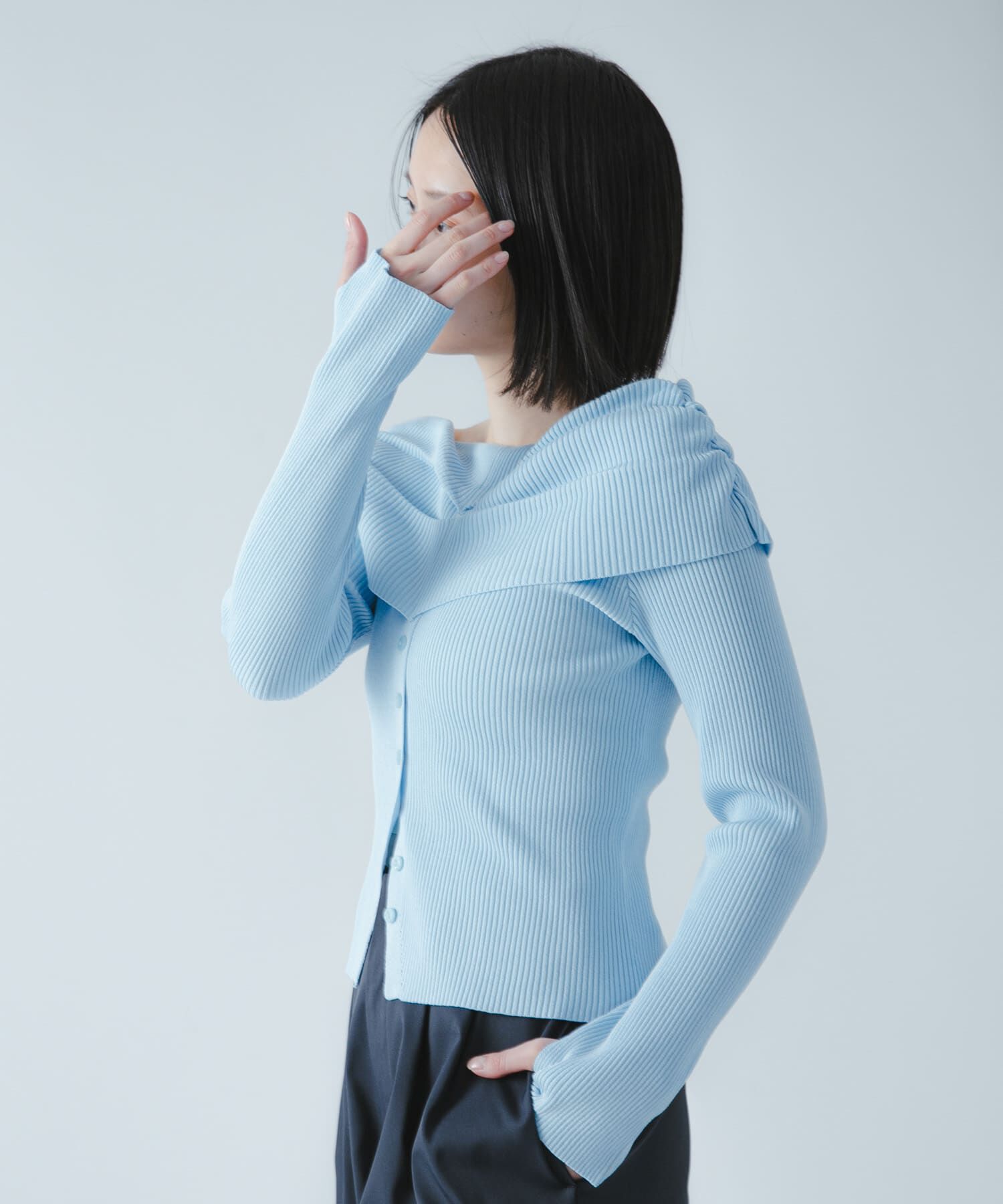 SENSE OF PLACE by URBAN RESEARCH「『洗濯可/防花粉』SKINProofオフショルセーター」|ニット・セーター|