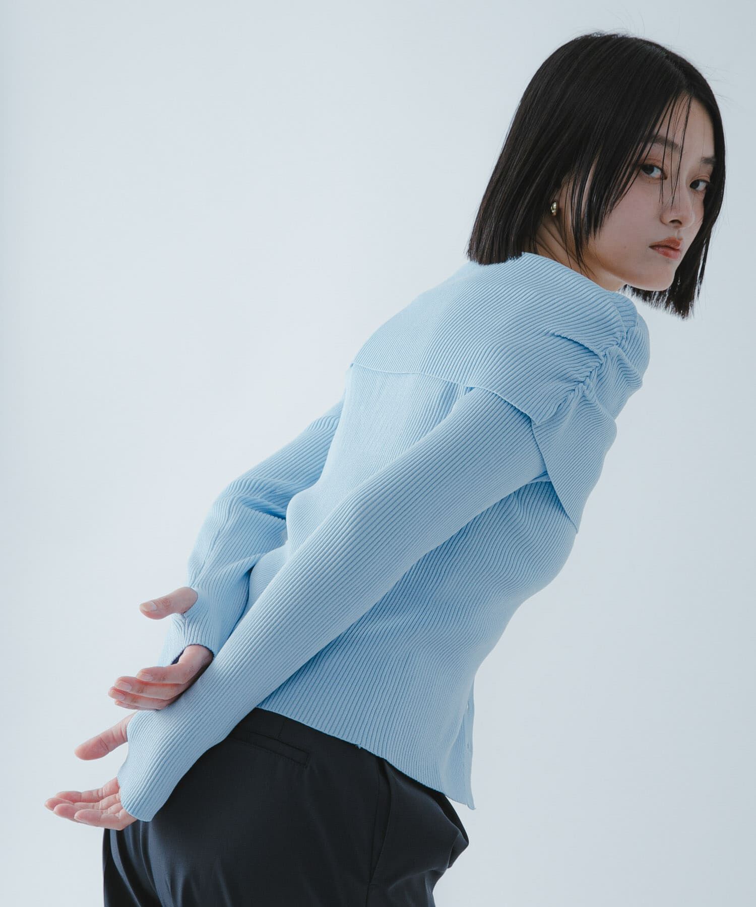 SENSE OF PLACE by URBAN RESEARCH「『洗濯可/防花粉』SKINProofオフショルセーター」|ニット・セーター|