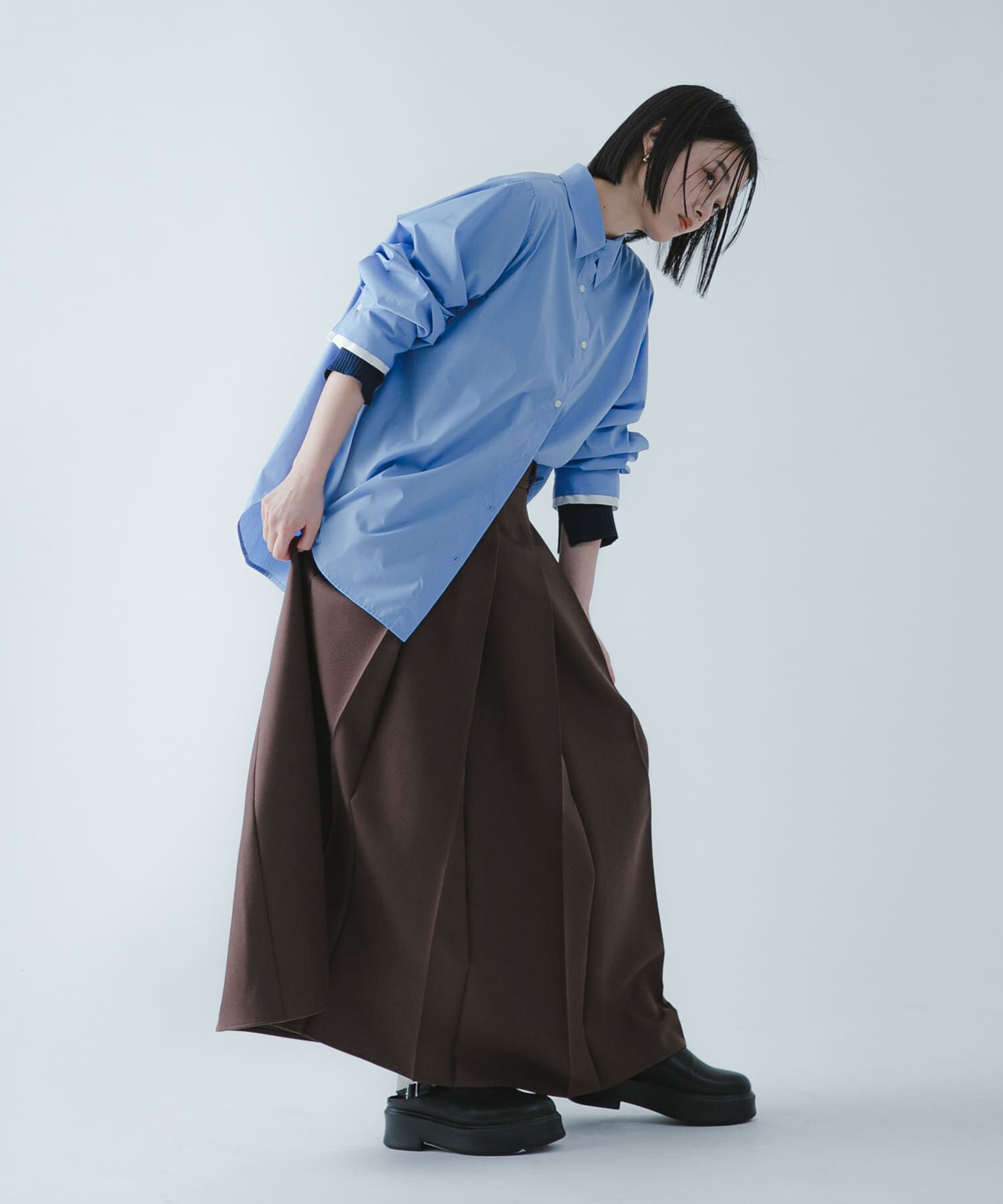 SENSE OF PLACE by URBAN RESEARCH「『撥水/防花粉』SKINProofフロントプリーツスカート」|スカート|