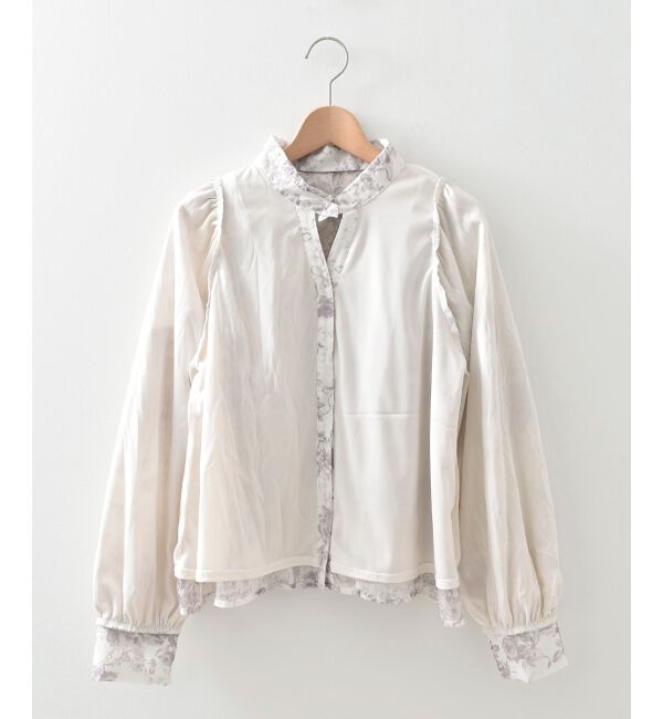  「襟付きエアリーフリルブラウス」|シャツ・ブラウス|