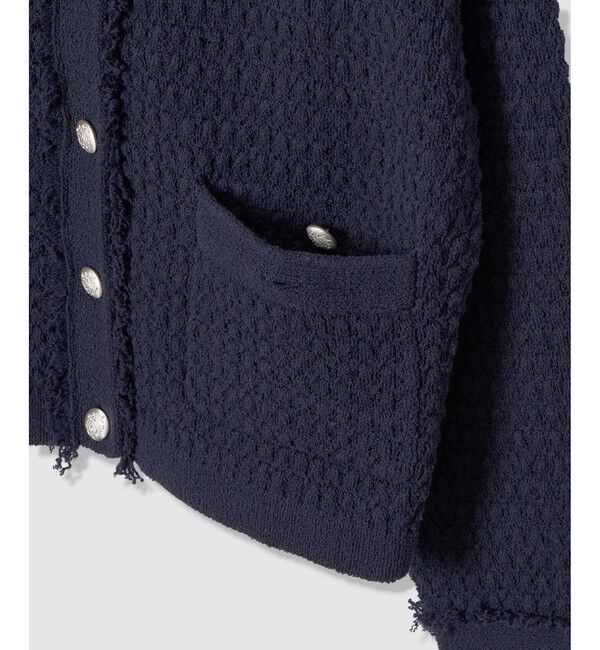 allureville「ニットツィードジャケット」|ニット・セーター|