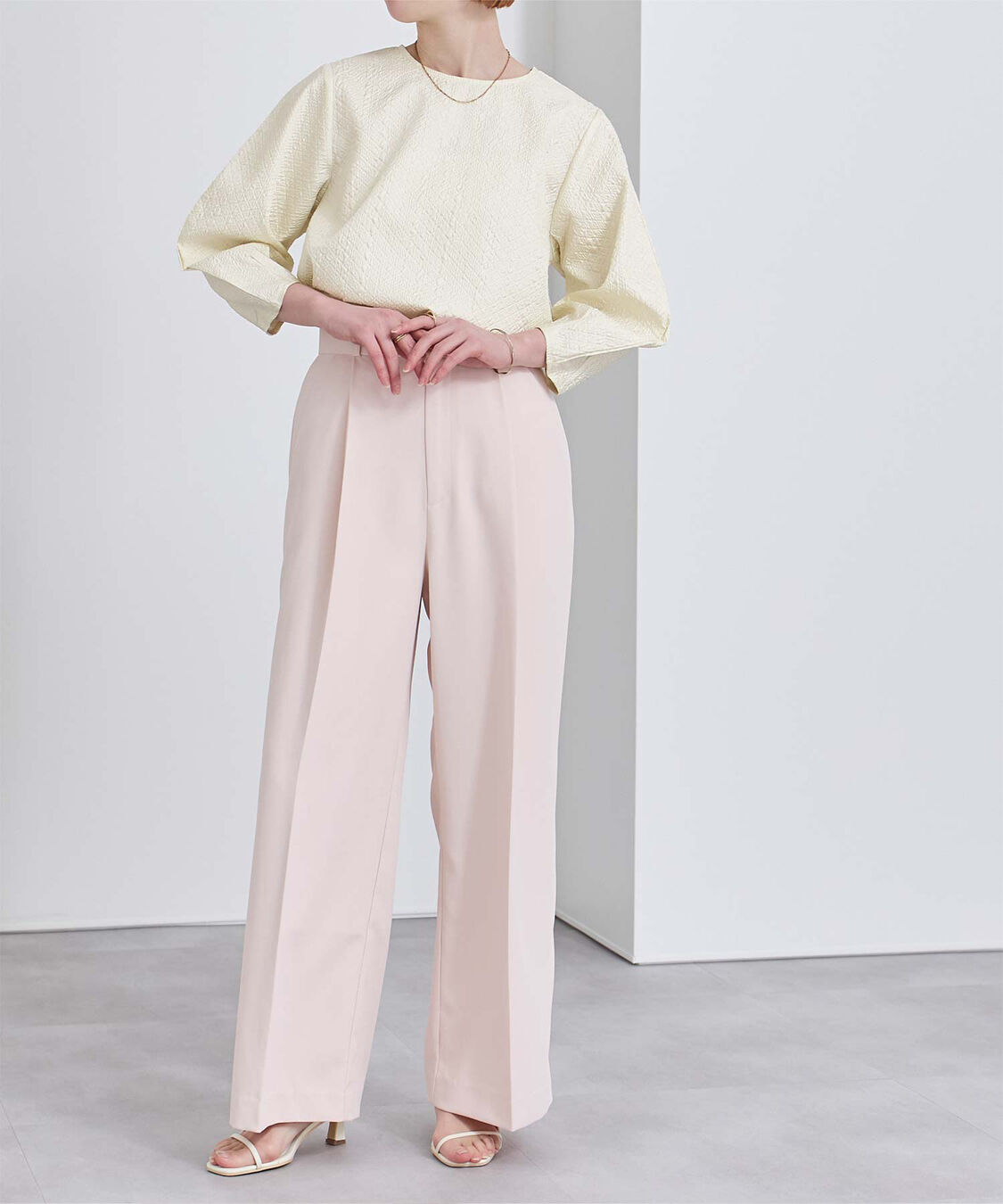 ur's「ふくれジャガードコクーンスリーブトップス」|Tシャツ・カットソー|