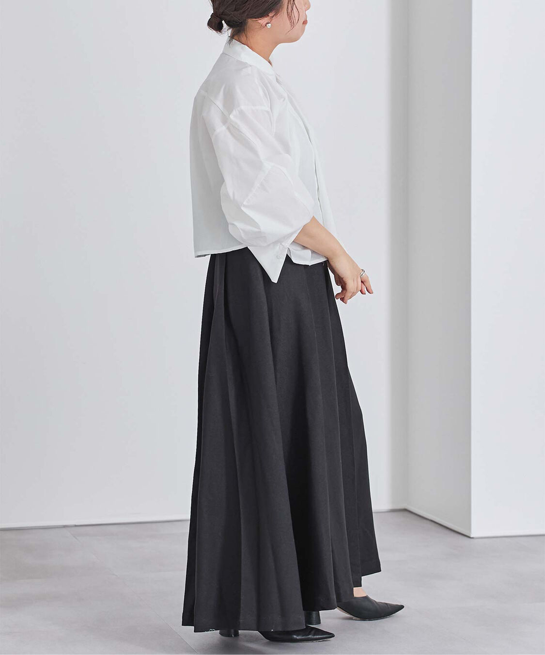 ur's「クロップドギャザーフォルムシャツ」|シャツ・ブラウス|