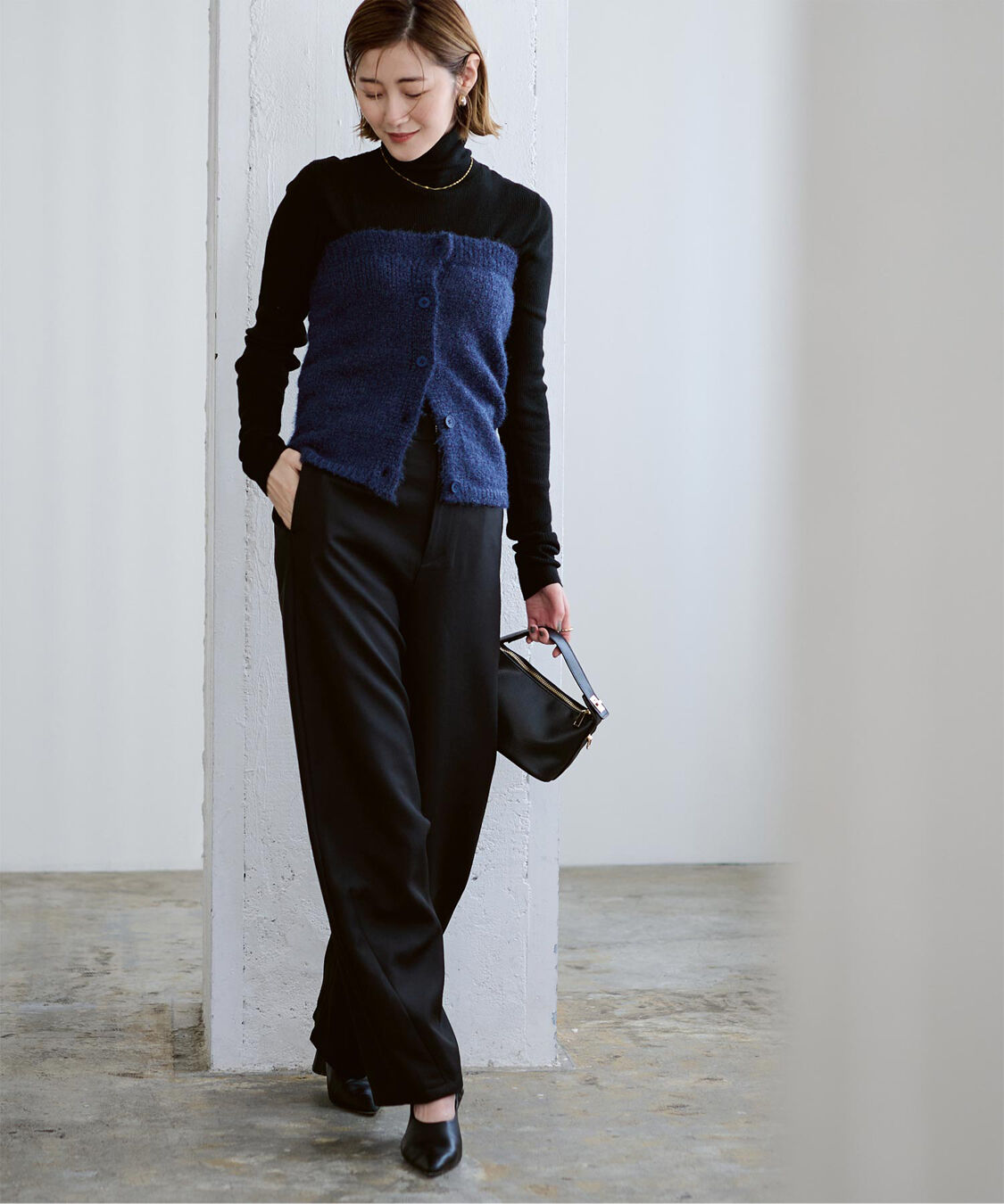 ur's「ベーシックカーブパンツ」|スラックス|