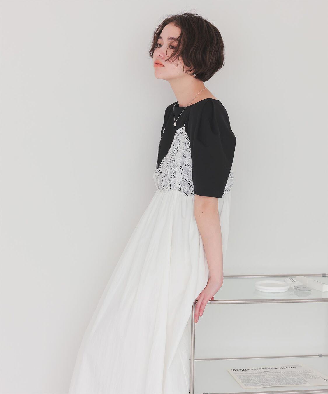 titivate「フォルムスリーブ5分袖カットソー」|Tシャツ・カットソー|