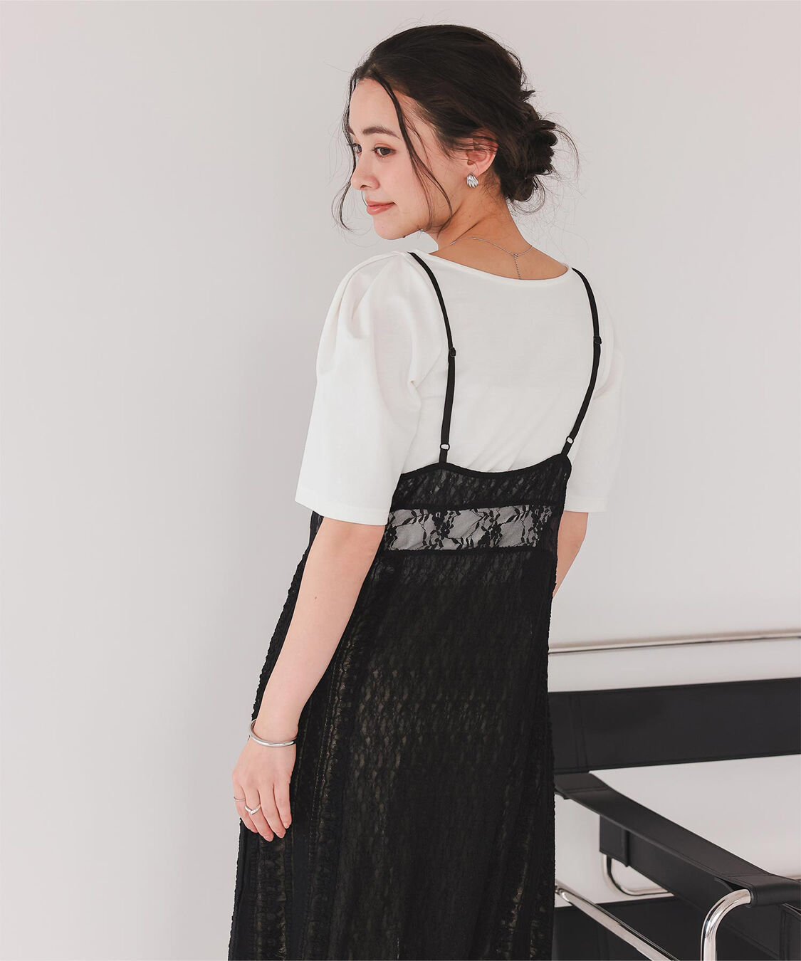 titivate「フォルムスリーブ5分袖カットソー」|Tシャツ・カットソー|