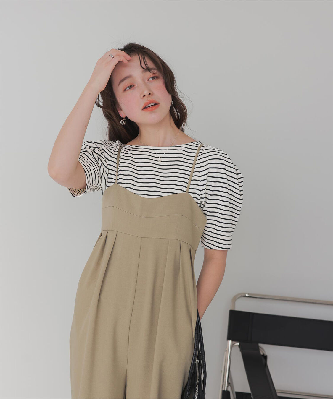 titivate「フォルムスリーブ5分袖カットソー」|Tシャツ・カットソー|