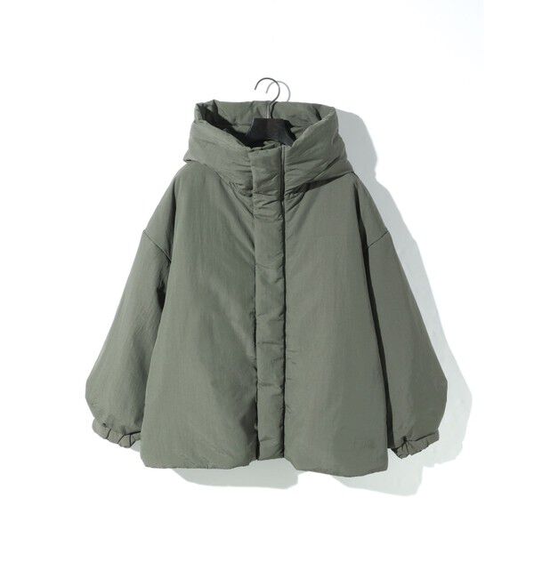 MIDIUMISOLID「MIDIUMISOLID フード付きパディングブルゾン」|その他|カーキ