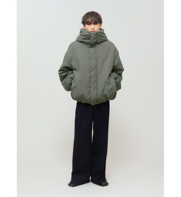 MIDIUMISOLID「MIDIUMISOLID フード付きパディングブルゾン」|その他|