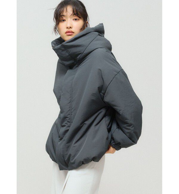 MIDIUMISOLID「MIDIUMISOLID フード付きパディングブルゾン」|その他|