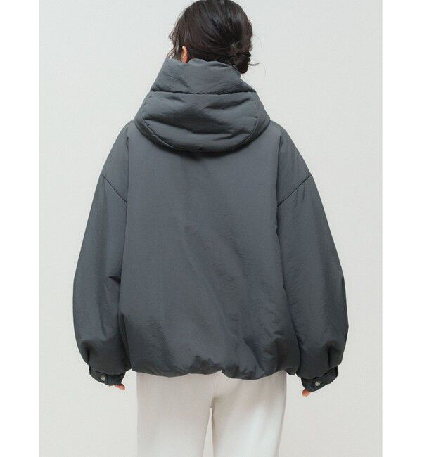 MIDIUMISOLID「MIDIUMISOLID フード付きパディングブルゾン」|その他|