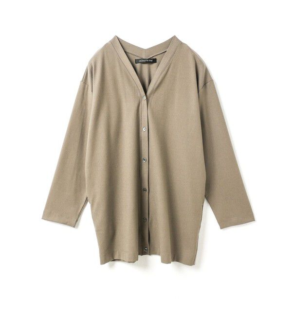 mizuiro ind「mizuiro ind Vネックカーディガン」|カーディガン|ベージュ
