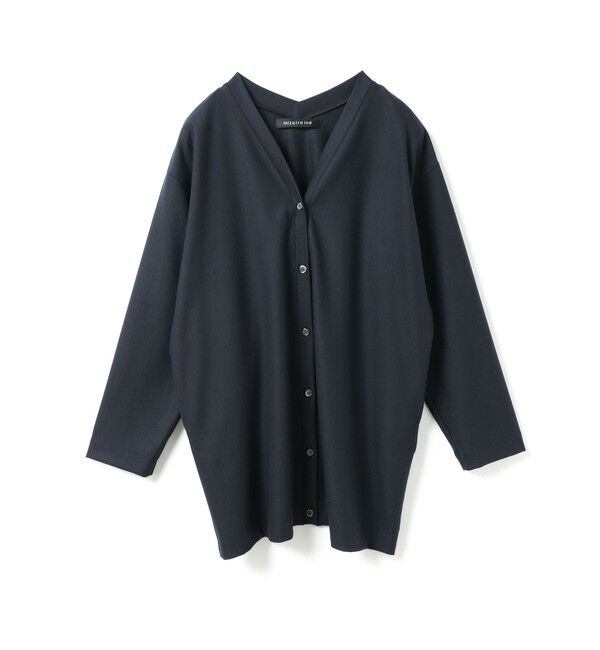 mizuiro ind「mizuiro ind Vネックカーディガン」|カーディガン|ネイビー
