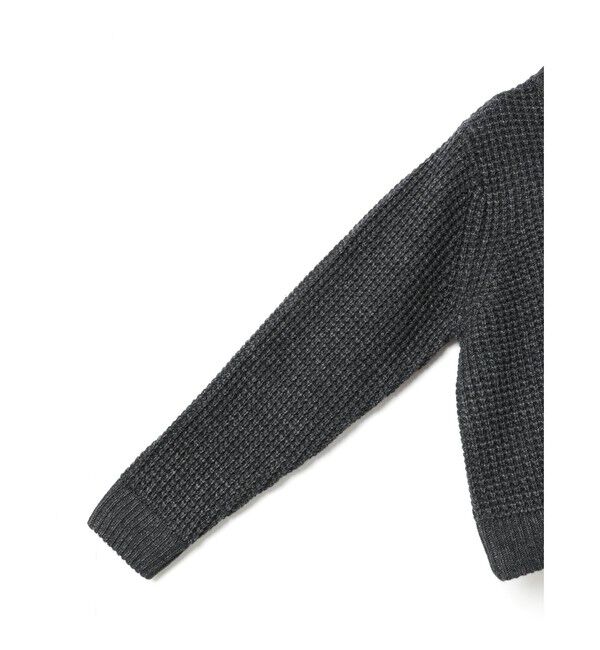 mizuiro ind「mizuiro ind ワッフルジップブルゾン」|ブルゾン・スタジャン|