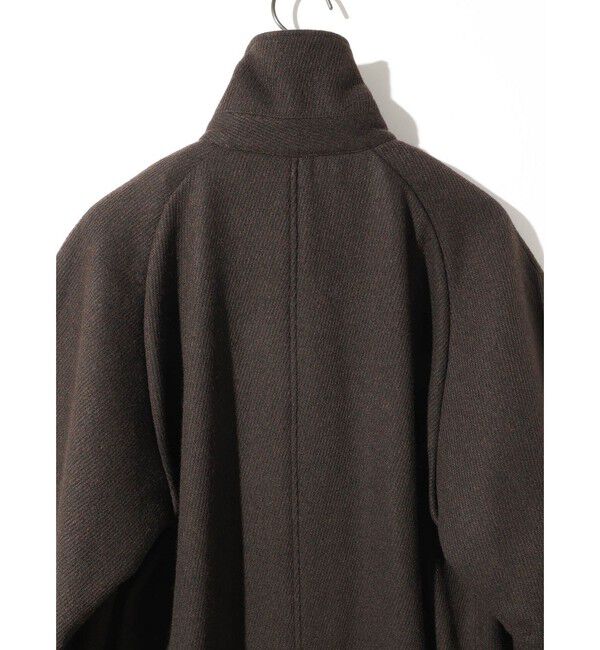 MIDIUMISOLID「MIDIUMISOLID for Ladies ラグランロングコート」|ステンカラーコート|