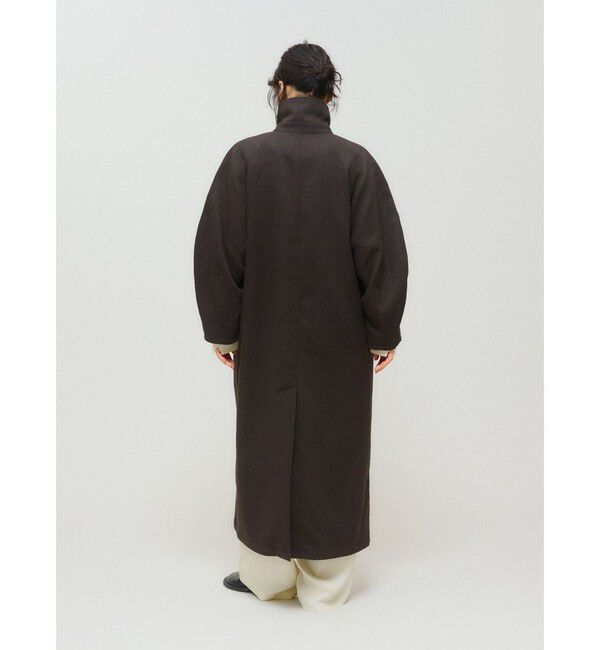 MIDIUMISOLID「MIDIUMISOLID for Ladies ラグランロングコート」|ステンカラーコート|