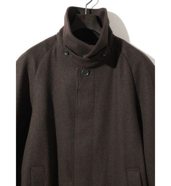 MIDIUMISOLID「MIDIUMISOLID for Ladies ラグランロングコート」|ステンカラーコート|