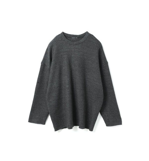 mizuiro ind「mizuiro ind パイルロングスリーブプルオーバー」|Tシャツ・カットソー|チャコールグレー