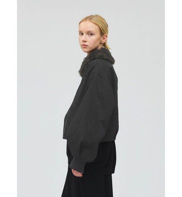 mizuiro ind「mizuiro ind ボアカラーショートジャケット」|その他|