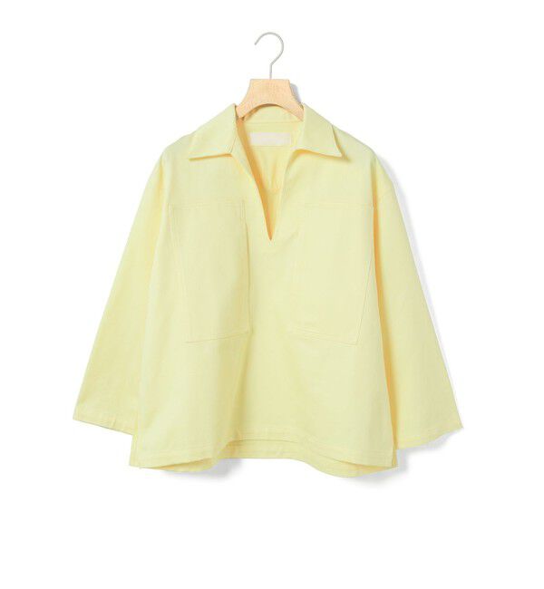 MARMARMAR「MARMARMAR ドリルスキッパーシャツ」|シャツ・ブラウス|イエロー