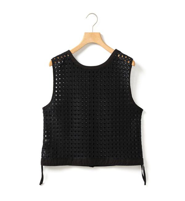 MARMARMAR「MARMARMAR メッシュレースドローストリングベスト」|ベスト・ジレ|