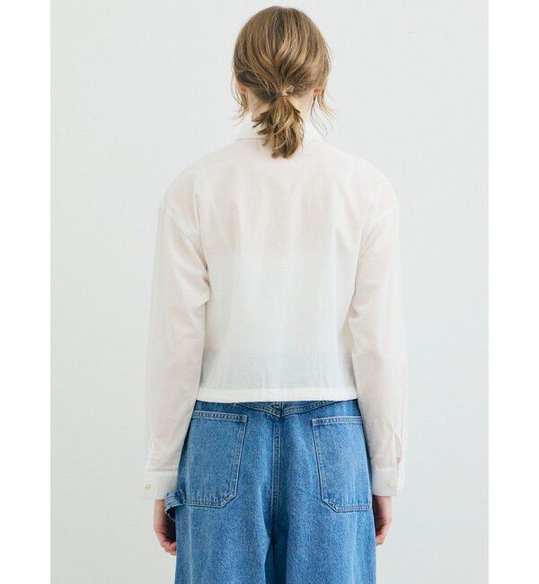 MARMARMAR「MARMARMAR レースコンビショートシャツ」|シャツ・ブラウス|